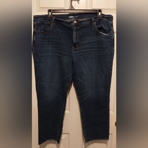 Old Navy Women's Plus Boyfriend Mid-Rise Cropped Jeans